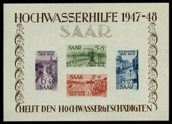 Hochwasserhilfe-Block 1948, Type VII, postfrisch. Fotoattest 2024 ...